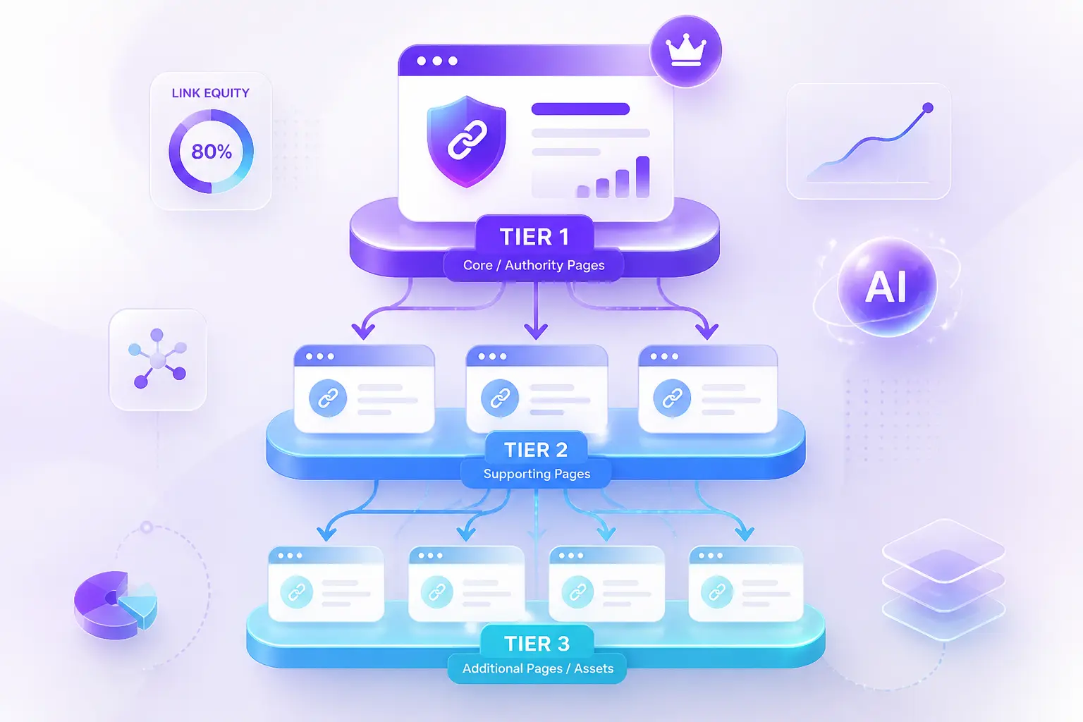 Chiến lược nâng cao link equity theo tầng trang