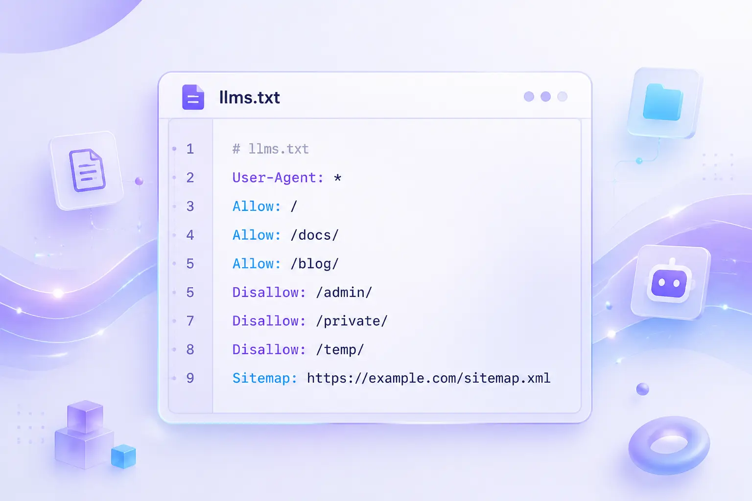cấu trúc Markdown của file llms.txt