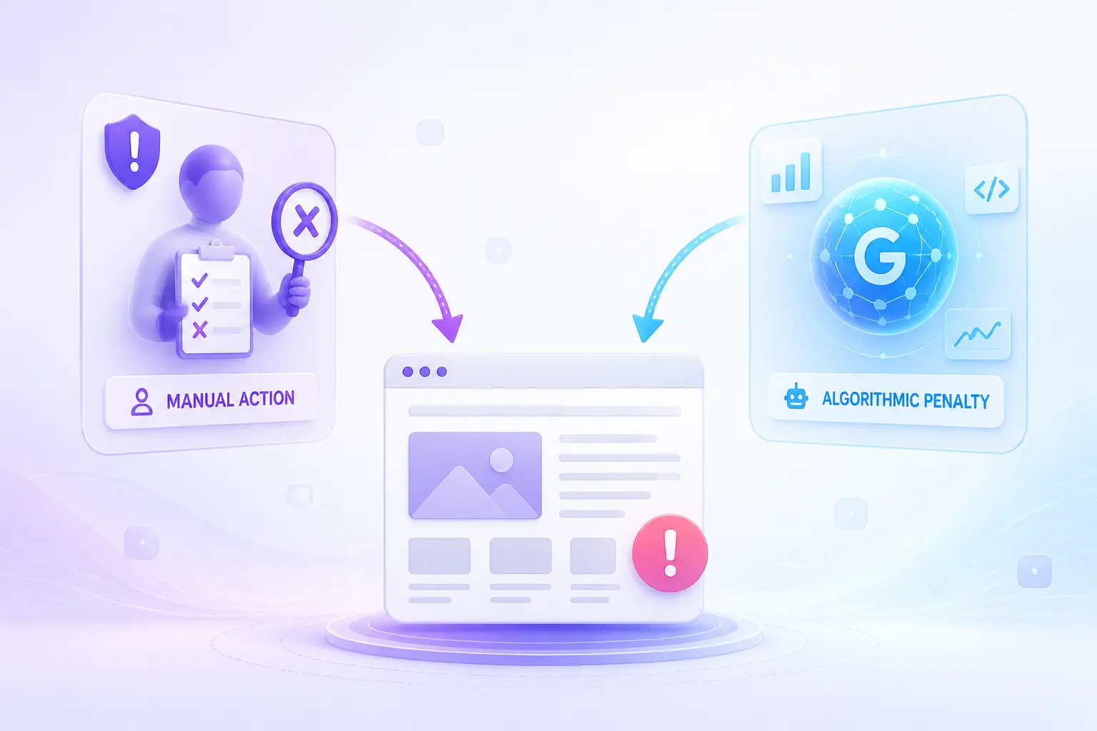 Manual Action và Algorithmic Penalty trong Google Penalty