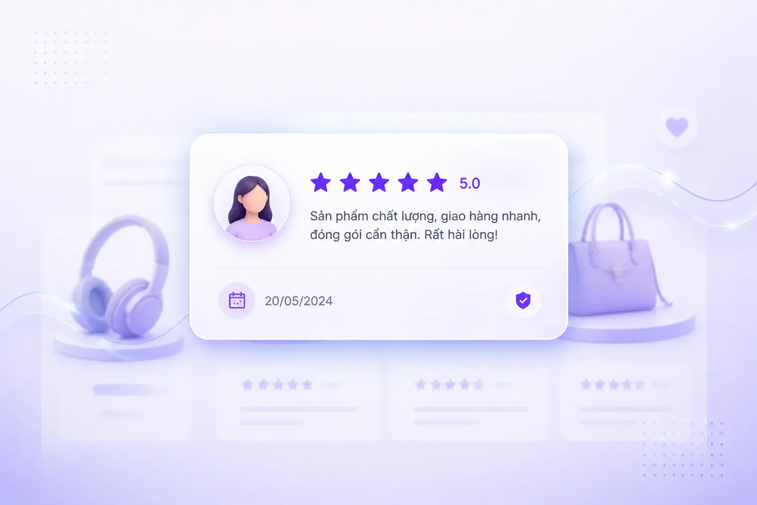 Đánh giá khách hàng và rating trang sản phẩm