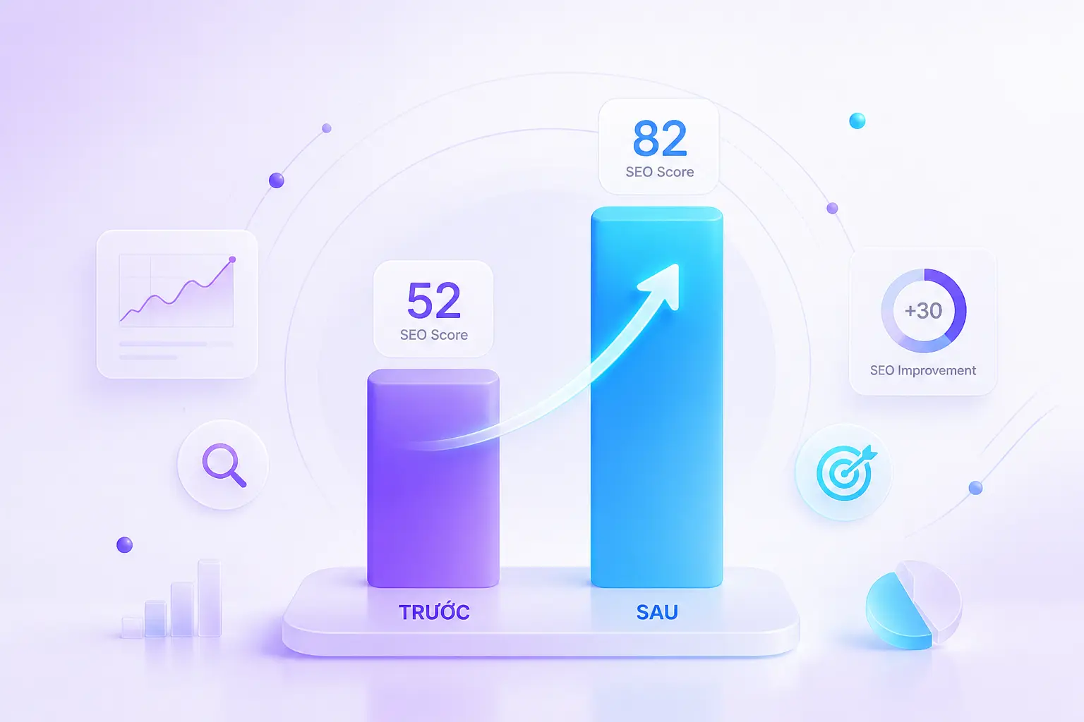 Cải thiện điểm SEO trước và sau tối ưu