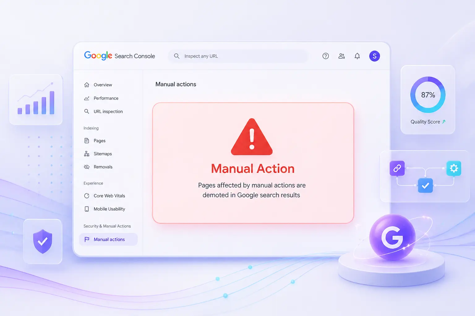 Tác vụ thủ công Google và cảnh báo liên kết không tự nhiên