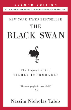 Bìa sách The Black Swan của Nassim Nicholas Taleb