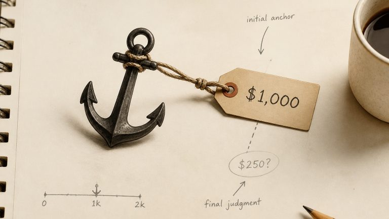Anchoring effect: Hiệu ứng mỏ neo trong định giá