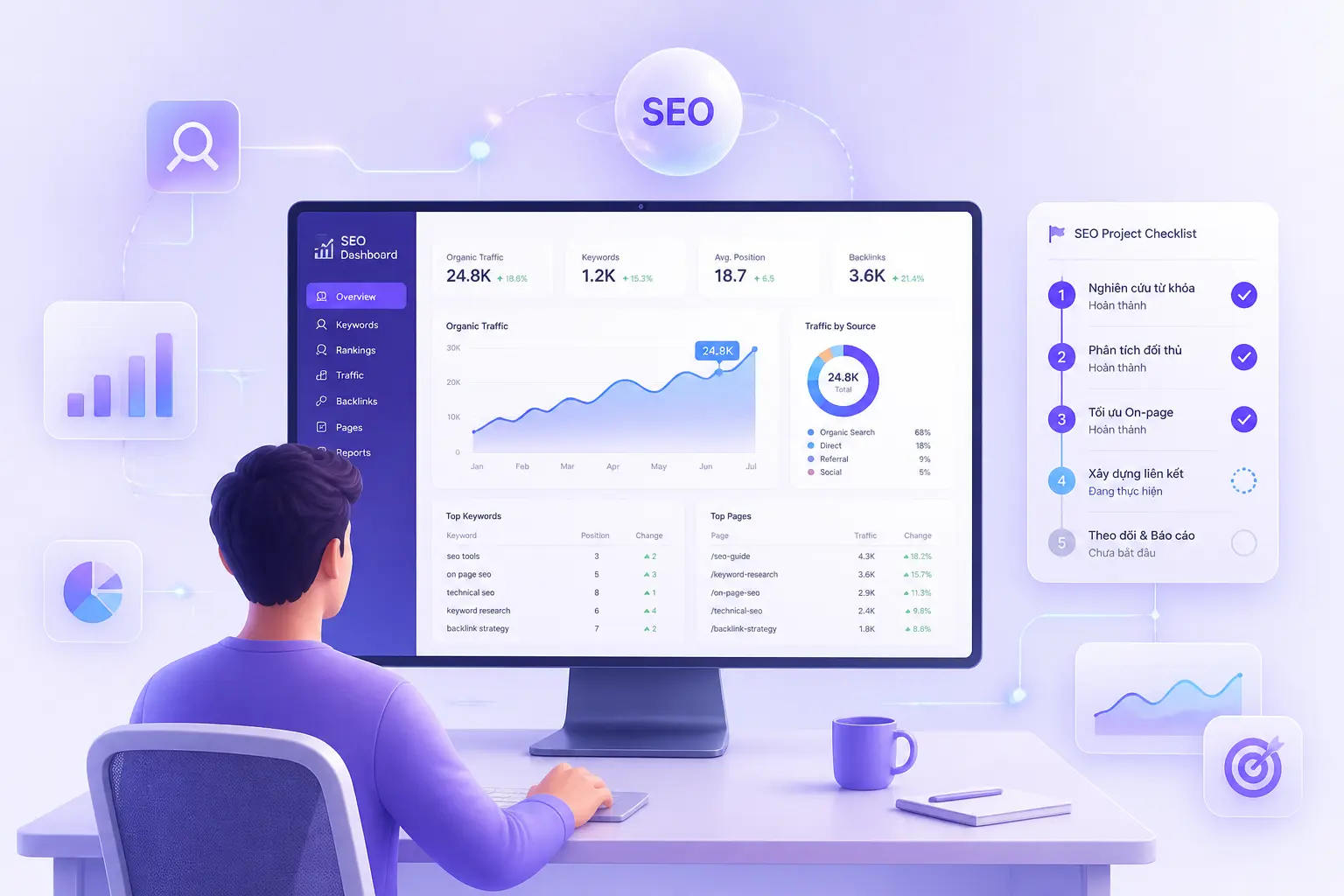 dự án SEO có hướng dẫn và thực hành kỹ năng cơ bản