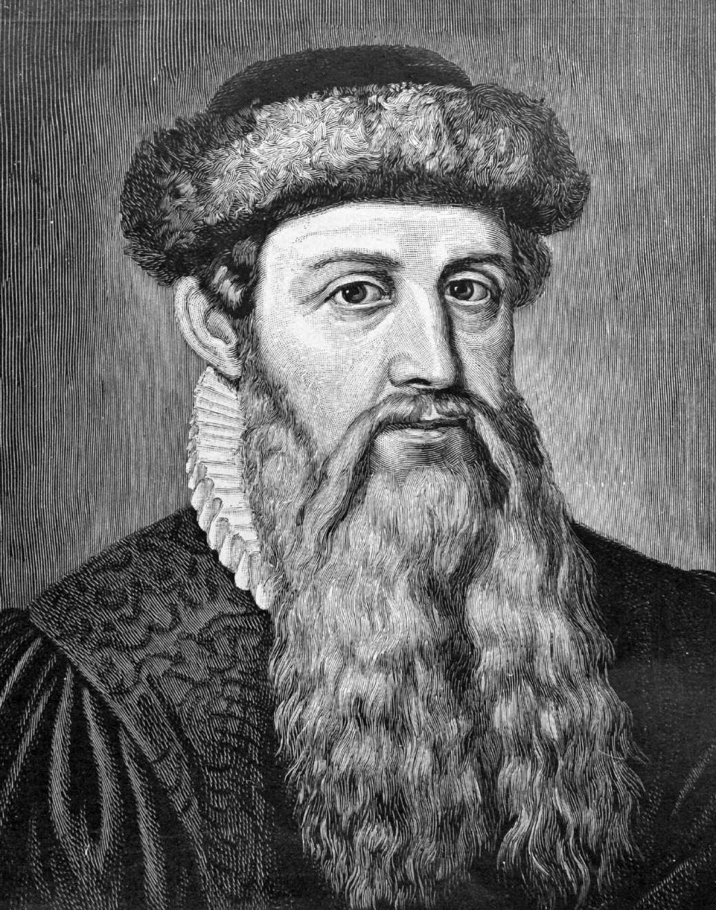 Chân dung khắc họa Johannes Gutenberg, người đặt nền móng cho kỹ thuật in chữ rời ở châu Âu